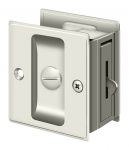 Deltana Privacy Pocket Door Latch Edge Detail Hook Polished Nickel