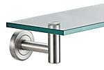 Gatco Latitude II 20" (508mm) Glass Shelf (Satin Nickel)