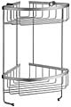 Smedbo Sideline Design 13-1/4" (337mm) Double Corner Basket - (Brushed Chrome)