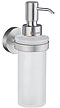 Smedbo Home Wallmount Soap Dispenser (Brushed Chrome/Frosted Glass)