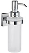 Smedbo House Wallmount Soap Dispenser (Polished Chrome/Frosted Glass)