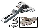 Salice 120&deg; Hinge - EACH (Half Overlay, Self-Closing, Logica Mount)
