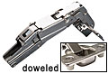 Salice 165&deg; Hinge - EACH (Half Overlay, Self-Closing, Doweled)