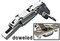 Salice 155&deg; Zero Protrusion Hinge - EACH (Full Overlay, Self-Closing, Doweled)