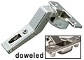 Salice Silentia +45&deg; Corner Hinge - EACH (Silentia/Soft-Closing, Doweled)