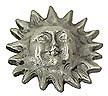 Anne at Home 1-1/2" (38mm) Spiky Sun Cabinet Knob (Satin Pewter)
