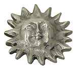 Anne at Home 1-1/2" (38mm) Spiky Sun Cabinet Knob (Satin Pewter)