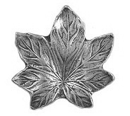 Anne at Home 1-1/2" (38mm) Maple Leaf Cabinet Knob (Pewter Matte)