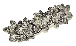 Anne at Home 3" (76mm) Center-to-Center Maple Leaf Cabinet Pull (Pewter Matte)