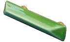 Artisan Pulls 3" (76mm) Center-to-Center Cabinet Pull - Polished Brass (Pistachio)