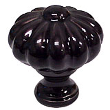 Artisan Knobs 1-1/4" (32mm) Flower Cabinet Knob (Onyx)