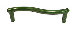 Artisan Knobs 3-3/4" (96mm) Center-to-Center Wavy Cabinet Pull (Dark Green)