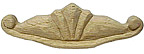 B & M Hardware 3" (76mm) Center-to-Center Carved Cabinet Pull (Oak)