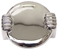 B & M Hardware Art Deco 1-1/2" (38mm) Center-to-Center Cabinet Pull (Polished Nickel)