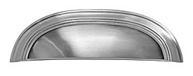 Hickory Hardware American Diner 3" (76mm) Center-to-Center and 3-3/4" (96mm) Center-to-Center Cabinet Cup Pull (Satin Nickel)