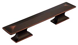 Hickory Hardware Bungalow 3" (76mm) Center-to-Center and 3-3/4" (96mm) Center-to-Center Cabinet Pull (Oil Rubbed Bronze Highlighted)