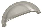 Hickory Hardware Williamsburg 3" (76mm) Center-to-Center Cabinet Cup Pull (Satin Nickel)