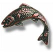 Buck Snort Lodge 2-1/2" (64mm) Jumping Trout Fish Cabinet Knob