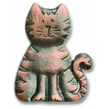 Buck Snort Lodge 2-1/8" (54mm) Cat Cabinet Knob