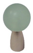 Cal Crystal Athens 7/8" (22mm) Cabinet Knob (Light Green/Satin Nickel)
