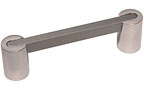 Colonial Bronze 3-1/2" (89mm) Center-to-Center Solid Brass Cabinet Pull (Polished Chrome w/ Matte Satin Chrome)