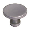 Colonial Bronze 1-1/16" (27mm) Solid Brass Cabinet Knob (Matte Satin Chrome)