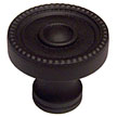 Colonial Bronze 1-1/4" (32mm) Solid Brass Cabinet Knob (Matte Satin Black)