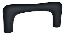 DuVerre 3" (76mm) Center-to-Center Polar - Continuous Cabinet Pull (Black Matte)