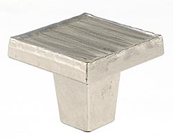 DuVerre 1-1/4" (32mm) Forged 3 Square Cabinet Knob (Satin Nickel)