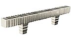 DuVerre 3" (76mm) Center-to-Center Forged 3 Square-Bar Cabinet Pull (Satin Nickel)