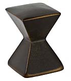 DuVerre 5/8" (16mm) Forged 2 Small Square Cabinet Knob (Oil Rubbed Bronze)