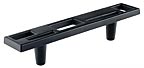 DuVerre 3" (76mm) Center-to-Center Marcel - Double Post Cabinet Pull (Black Matte)