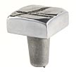 DuVerre 1" (25mm) Jeff Goodman Collection Large Square Cabinet Knob (Polished Aluminum)