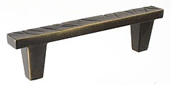 DuVerre 3" (76mm) Center-to-Center Jeff Goodman Collection Square Cabinet Pull (Oil Rubbed Bronze)