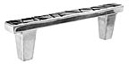 DuVerre 3" (76mm) Center-to-Center Jeff Goodman Collection Square Cabinet Pull (Polished Aluminum)