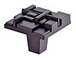 DuVerre Offset 1-1/2" (38mm) Square Cabinet Knob (Oil Rubbed Bronze)