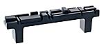 DuVerre Offset 3-3/4" (96mm) Center-to-Center Cabinet Pull (Black Matte)