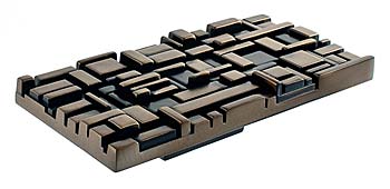 DuVerre Offset 5" (128mm) Rectangle Cabinet Pull (Antique Brass)
