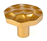 DuVerre Pomegranate 1-1/4" (32mm) Round Cabinet Knob (Satin Brass)