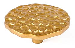 DuVerre Pomegranate 2-1/2" (64mm) Round Cabinet Knob (Satin Brass)