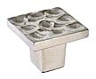 DuVerre Pomegranate 1" (25mm) Square Cabinet Knob (Satin Nickel)