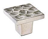 DuVerre Pomegranate 1" (25mm) Square Cabinet Knob (Satin Nickel)