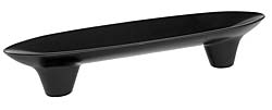 DuVerre 3-1/2" (89mm) Center-to-Center Lotus - Oval Cabinet Pull (Black Matte)