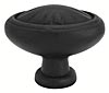 Emtek Tuscany 1" (25mm) Egg Cabinet Knob (Flat Black)