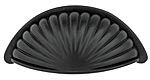 Emtek Tuscany Bronze 4" (102mm) Center-to-Center Fluted Bin Pull - (Flat Black)