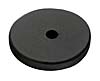 Emtek Sandcast Bronze 1-1/4" (32mm) Round Back Plate - (Flat Black)