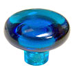 Exxel Decorative Hardware 1-7/16" (37mm) Clear Mushroom Cabinet Knob (Blue Topaz)