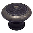 Exxel Decorative Hardware 1-7/8" (48mm) Olde World Cabinet Knob (Black)