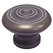 Exxel Decorative Hardware 1-7/8" (48mm) Olde World Cabinet Knob (Dark Gray)
