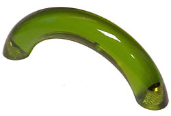 Exxel Decorative Hardware 3" (76mm) Center-to-Center Curved Cabinet Pull (Peridot)